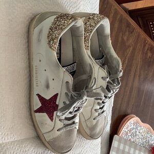 Glitter golden goose sneakers